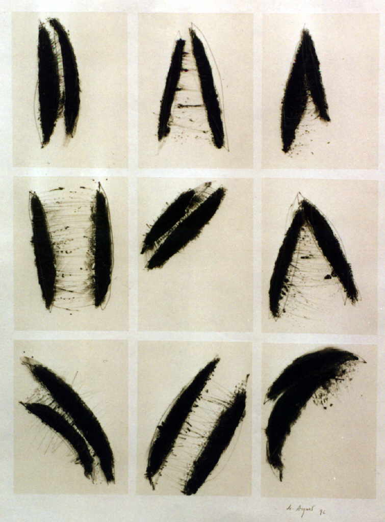 Aigner Martina 
untitled, 1997
Encaustic / Tracing Paper
56 x 37 cm