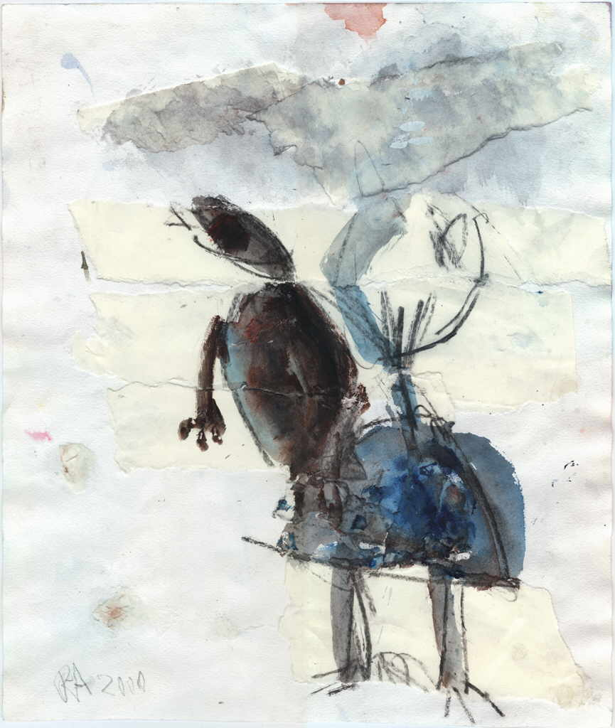 Alfery Regina 
Ohne Titel, 1999
Mischtechnik / Papier
39 x 33 cm