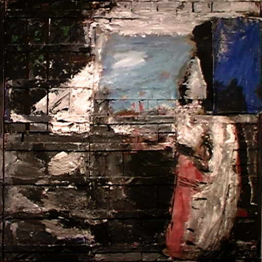 Allen Joe 
"Backyard", 1984
Mischtechnik / Holzkisten
132 x 126 cm