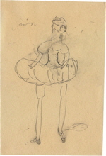 ANZINGER Siegfried 
"Prima Balerina", 1977 
pencil  / paper 
 32 x 22 cm  
 
please click the image to enlarge
