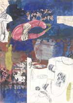 BRAUSEWETTER Martin 
untitled, 1996 
mixed media, collage / paper 
 45 x 32 cm  
 
please click the image to enlarge