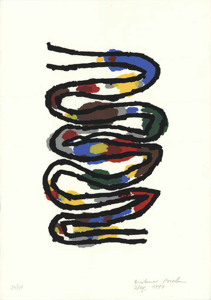 Brehm Dietmar 
"Weg", 1997
serigrafía 7 colores
70 x 50 cm