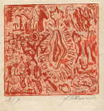 Damisch Gunter 
"Die Reise auf die Palmenkrone", 1982
carpeta con grabados
PlattengrÃ¶ÃŸe 20 x 17 cm PapiergrÃ¶ÃŸe 45 x 38,5 cmchascar por favor la imagen para agrandar