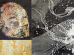 DEWITT Zos 
"Jericho Skull (solarized counter-inverted version)â€� No. 3", 2004 
AcrÃ­lico, Laserprint, Schlagmetall und -aluminium auf Polyethylen 
 55 x 62 cm  
 
chascar por favor la imagen para agrandar