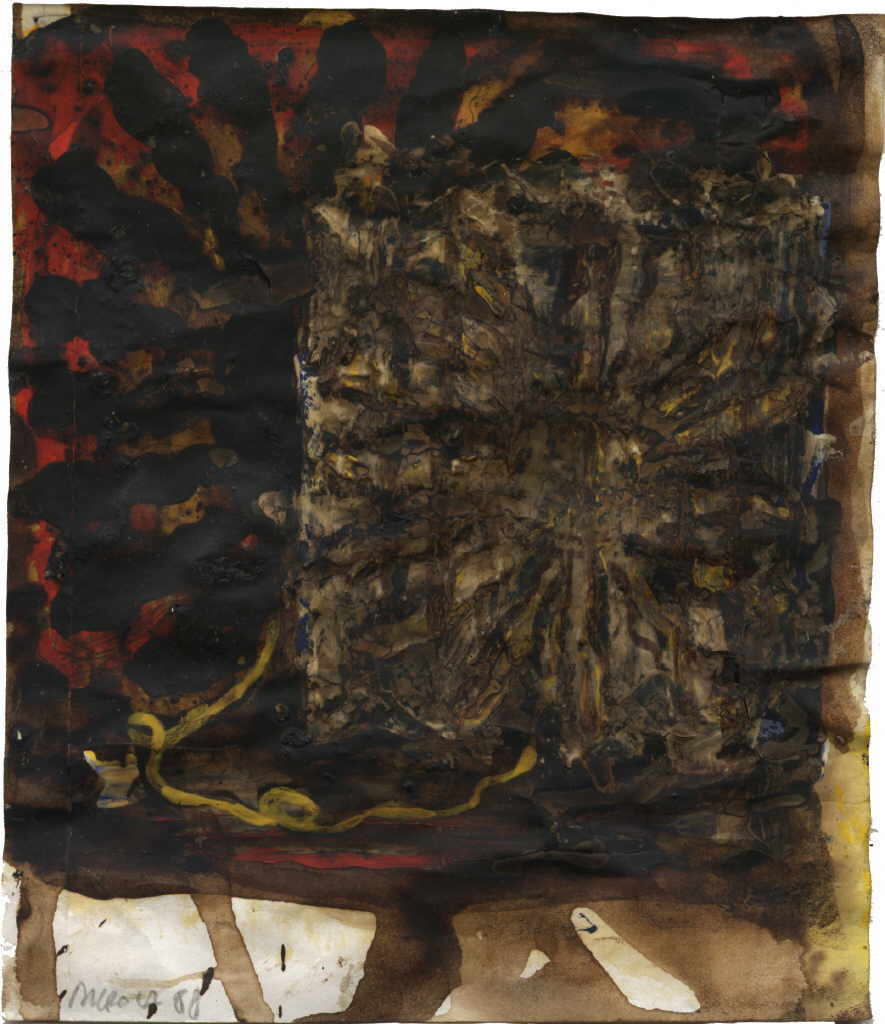 Dicrola Gerardo 
untitled, 1988
mixed media / paper
18 x 16 cm