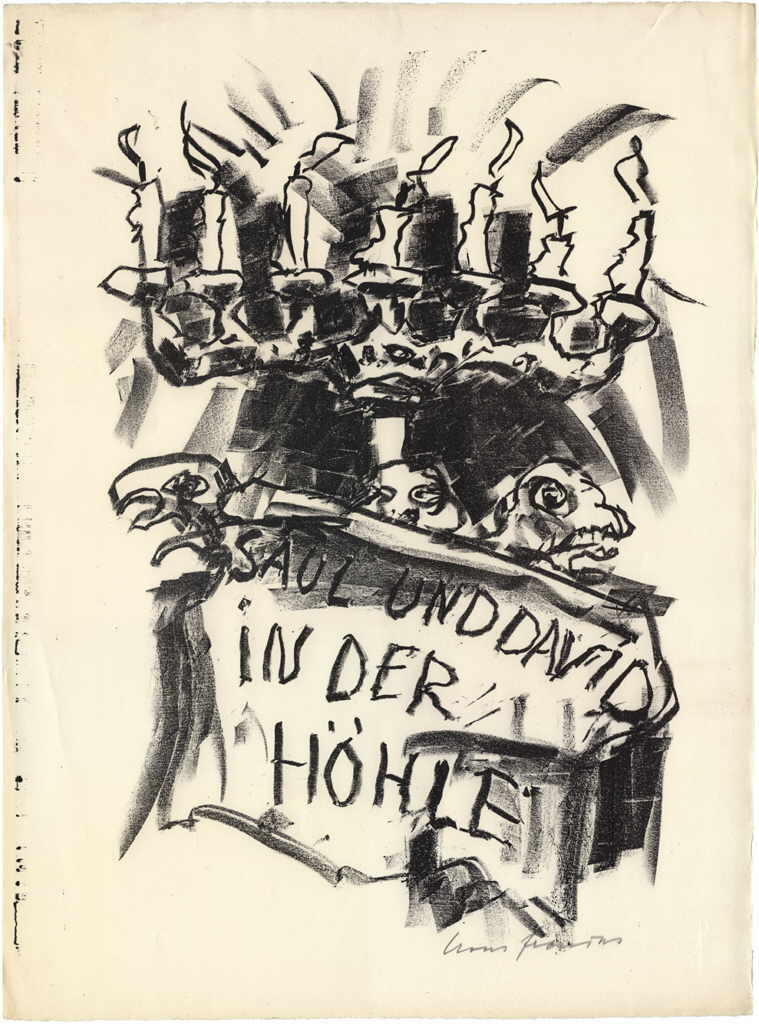 Fronius Hans 
"Saul und David in der Höhle", 1963
litografía
53 x 40 cm