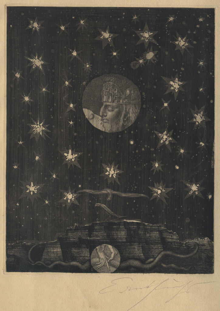 Fuchs Ernst 
"Samson bei der Hure in Gaza", 1961
Radierung auf Kupfer (1 / 417)
PlattengrÃ¶ÃŸe 31 x 24 cm PapiergrÃ¶ÃŸe 41,5 x 34 cm