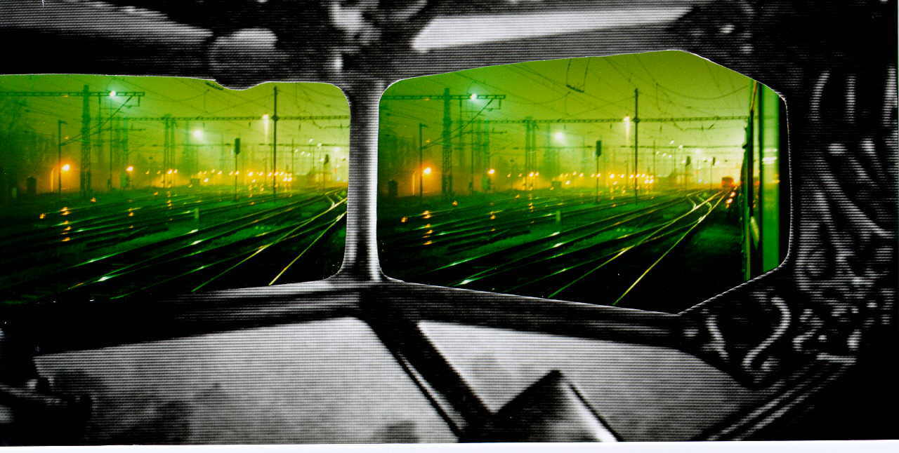 GÃ¶ltl Michaela 
aus "mind the gap" mit Christa Zauner, 2002
fotografÃ­a auf Aluminium kaschiert mit UV-Schutzfolie laminiert
70 x 130 cm