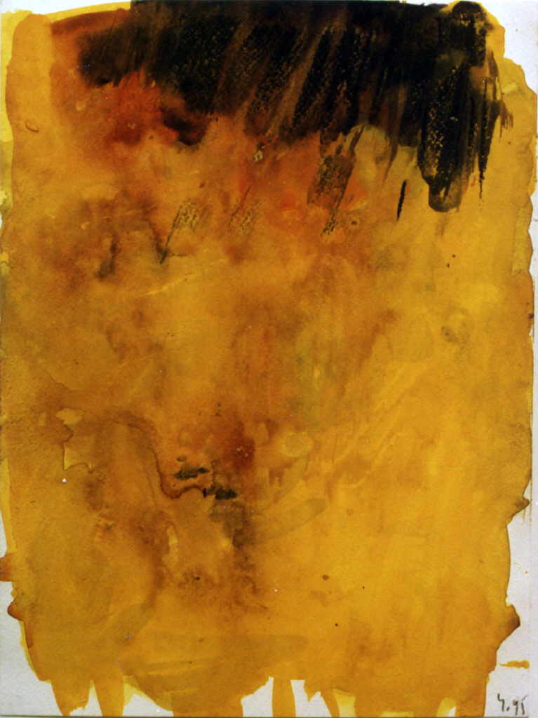 Goessl Rudolf 
"Patsujon", 1995
Gouache / Papier
32 x 23 cm