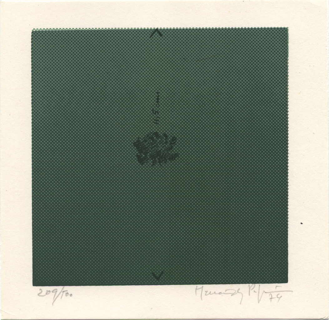 Pijuan Joan HernÃ¡ndez 
untitled, 1974
silkscreen / paper
PlattengrÃ¶ÃŸe 11 x 11 cm PapiergrÃ¶ÃŸe 14,5 x 14,7 cm
