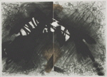 HEUER Heinrich 
"Einschnitt", 1998 
reservage, aquatint,drypointl, collage 
PlattengrÃ¶ÃŸe 53 x 75 cm BlattgrÃ¶ÃŸe 65 x 85 cm 
 
please click the image to enlarge
