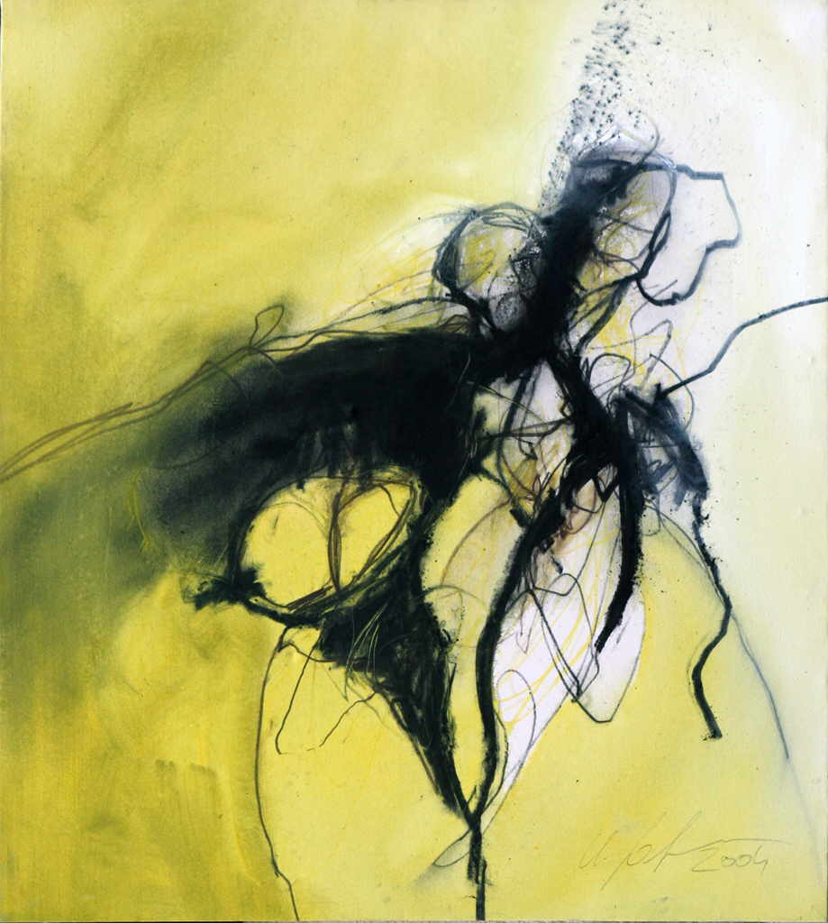 Hohenberger Udo 
"Tanz", 2004
Grafit, Kohle, Acryl / Leinwand
112 x 102 cm