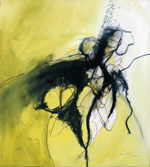 HOHENBERGER Udo 
"Tanz", 2004 
grafito, carbÃ³n, acrÃ­lico / tela 
 112 x 102 cm  
 
chascar por favor la imagen para agrandar