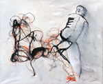 HOHENBERGER Udo 
"Familienbildnis", 2004 
crayon, charcoal, acrylic / canvas 
 140 x 170 cm  
 
please click the image to enlarge