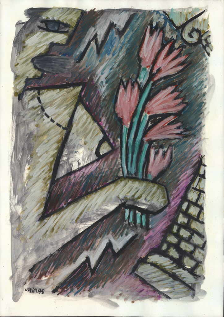 Jover Joel 
"La bella jardinera", 1995
Öl / Papier
60 x 50 cm