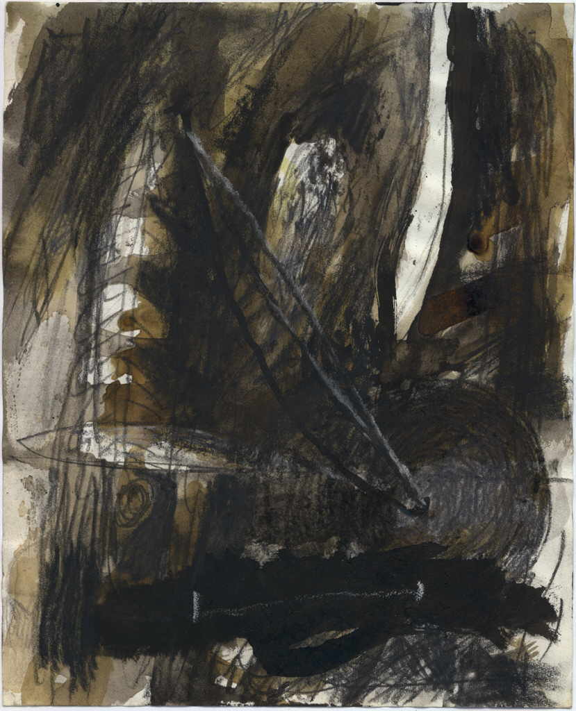 Kavalar Susanne 
aus "Eisfelle" - "and wone" mit Alfred Graselli, 1993
Mischtechnik / Papier
25 x 20 cm