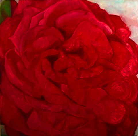 Kern Josef 
"GroÃŸe Rose", 2000
Ã–l / Leinwand
125 x 131 cm