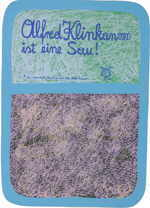 KLINKAN Alfred 
"Alfred Klinkan ist eine Sau" 
mixed media / paper 
 85 x 59 cm  
 
please click the image to enlarge