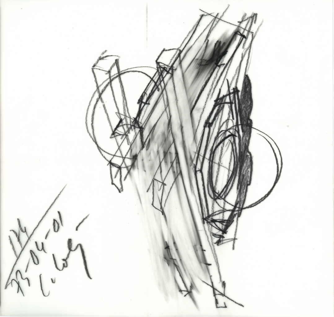 Kolig Cornelius 
"174", 1.4.73
pencil  / tracing paper
21 x 22 cm