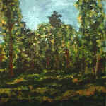 MELICHAR Ferdinand 
"GroÃŸer Wald", 1995 
oleo / tela 
 142 x 142 cm  
 
chascar por favor la imagen para agrandar