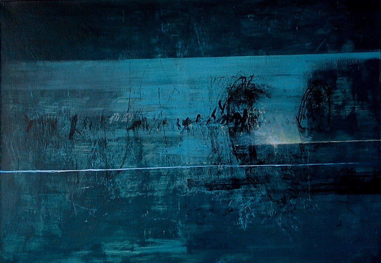 Mendrek Pawel 
"Life of the Horizon 9 Uhr 05", 2002
acrylic / canvas
100 x 140 cm