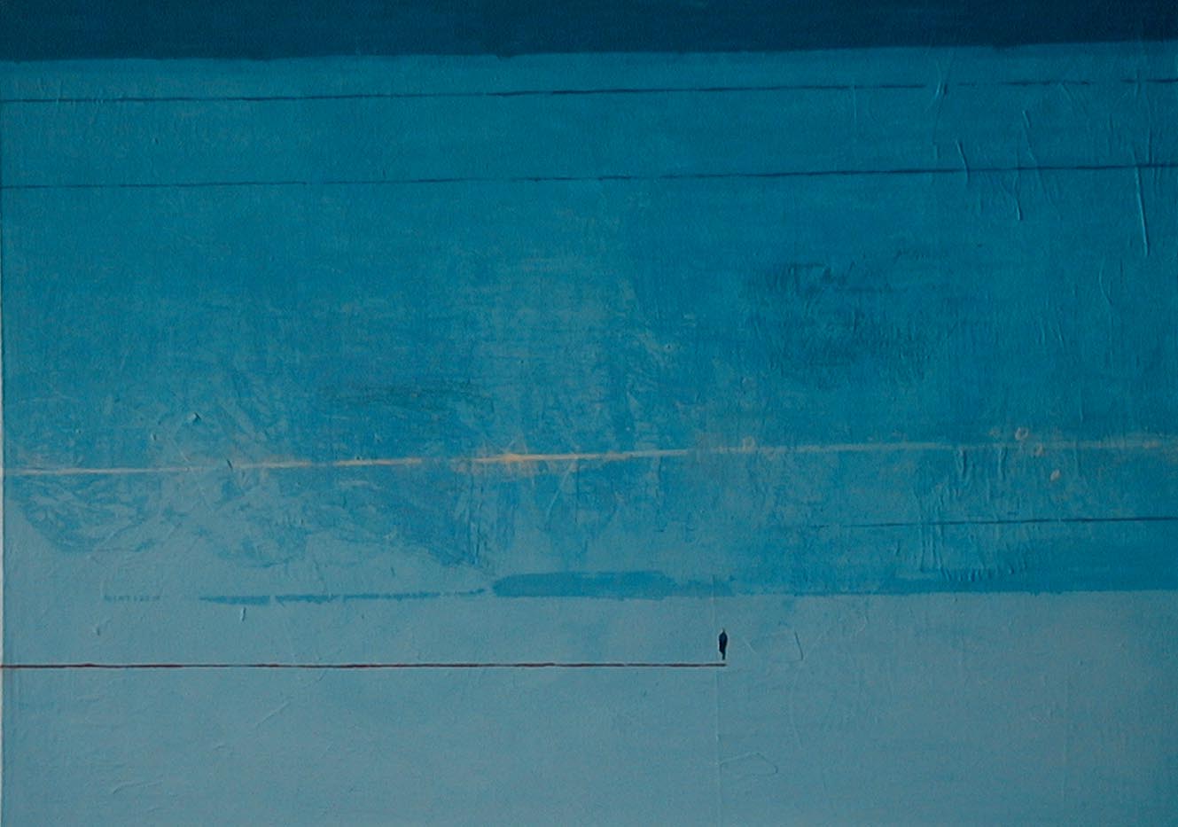 Mendrek Pawel 
"Life of the Horizon 13 Uhr 30", 2002
acrílico / tela
100 x 140 cm