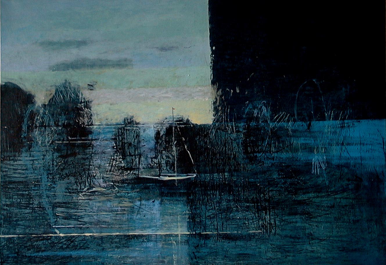 Mendrek Pawel 
"Life of the Horizon 18 Uhr 05", 2002
acrílico / tela
100 x 140 cm