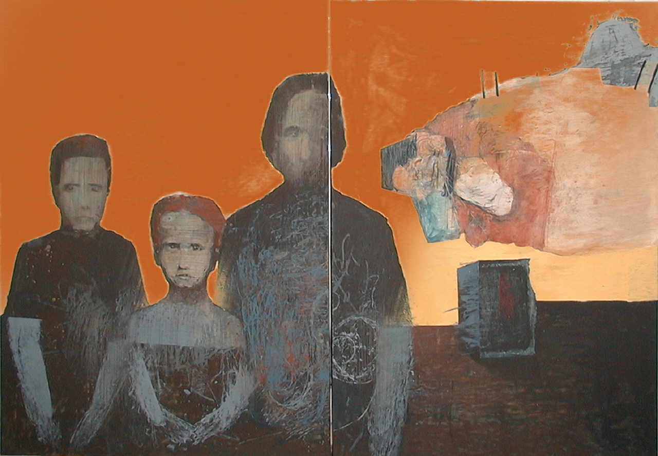 Mendrek Pawel 
"The fish knows everything", 2002
oleo / tela
140 x 200 cm (2 teilig)