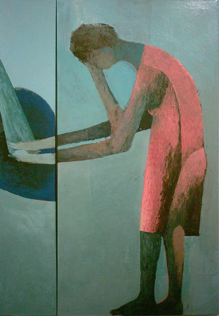 Mendrek Pawel 
"Früh", 2002
oil / canvas
140 x 95 cm (2 teilig)