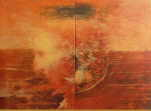 MENDREK Pawel 
"Between heaven and earth", 2005 
oleo / tela 
 140 x 190 cm (2 teilig) 
 
chascar por favor la imagen para agrandar