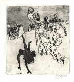 MOLDOVAN Kurt 
"Zirkus", 1971 
etching (83 / 200) 
PlattengrÃ¶ÃŸe 19 x 18 cm PapiergrÃ¶ÃŸe 23,9 x 21,7 cm 
 
please click the image to enlarge