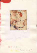 MOSER Nikolaus 
aus "Konzert der 510 GlÃ¼ckwunschkarten", 1996 
mixed media / handmade paper 
 21 x 14 cm  
 
please click the image to enlarge