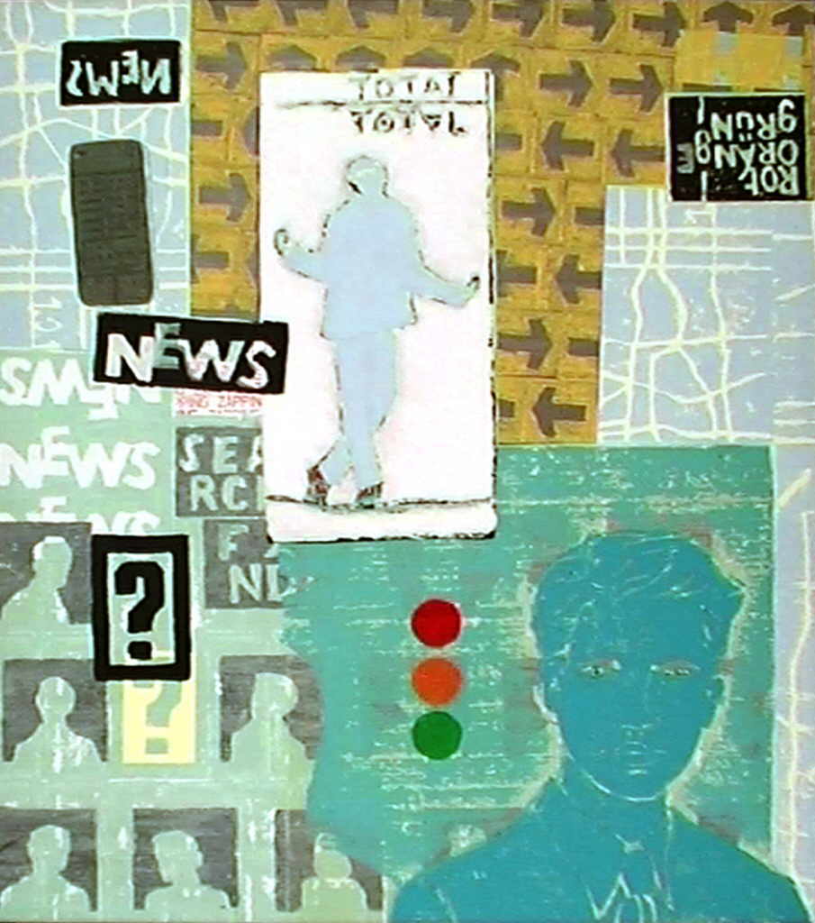 PerSinger  
"Total, Total", 1998
mixed media / canvas
99 x 87 cm