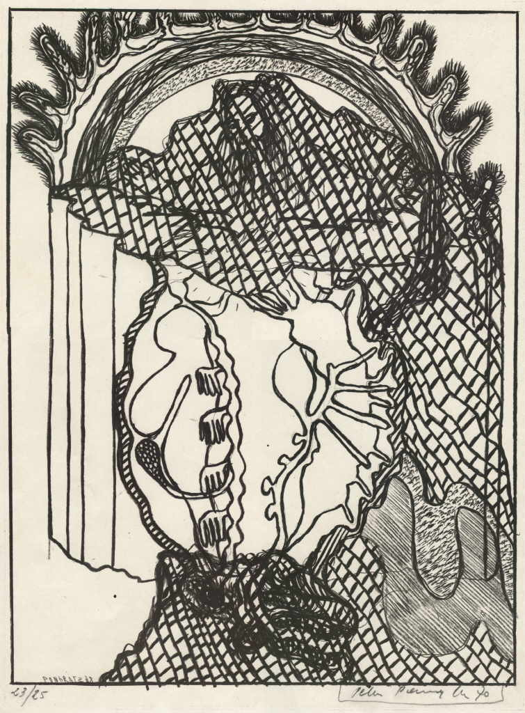 Pongratz Peter 
Ohne Titel, 1968
Lithographie
Steingröße 42 x 31 cm Blattgröße 50 x 35 cm