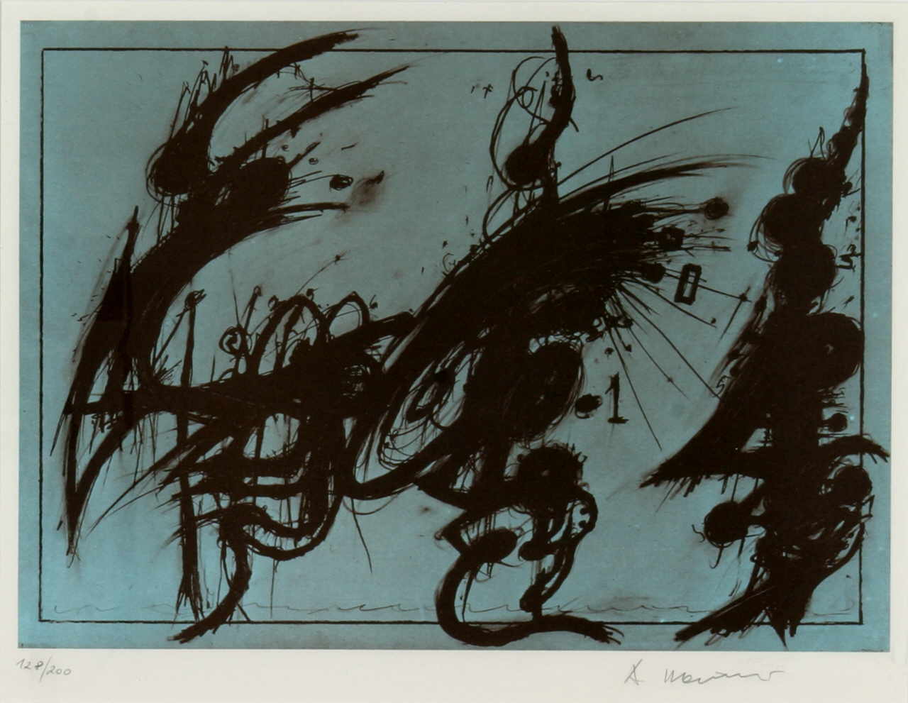 Rainer Arnulf 
Ohne Titel, 71
Lithographie(128/200)
PlattengrÃ¶ÃŸe 31 x 44 cm