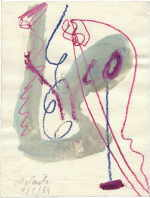 RATAITZ Peter 
untitled, 1.1.84 
gouache, pastel / paper 
 26 x 20 cm  
 
please click the image to enlarge