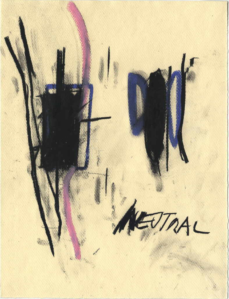 Rebhandl Reinhold 
"Neutral", 1991
tÃ©cnica mixta / papel
32 x 24 cm