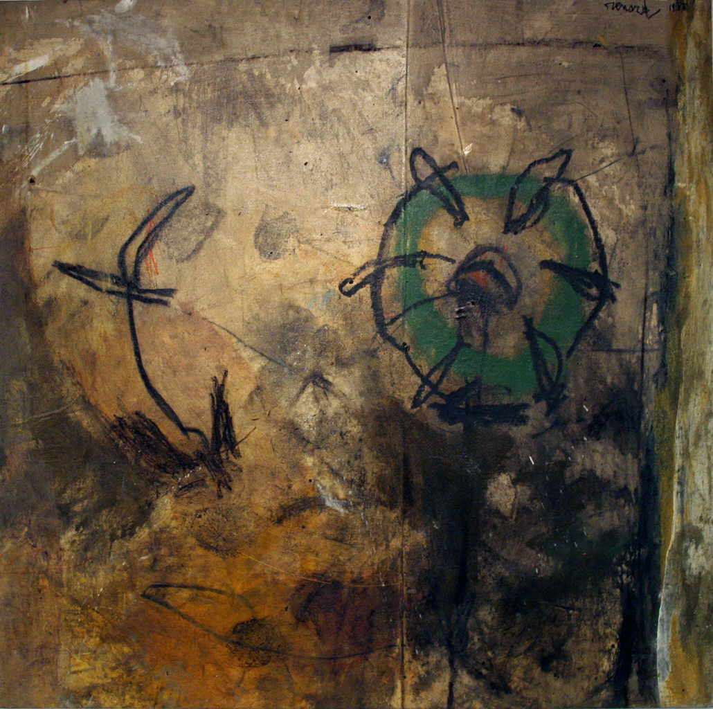 Renard Emmanuelle 
untitled, 1988
mixed media / canvas
120 x 120 cm