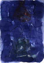 RUMPF Peter Alois 
aus "Konzert der 510 GlÃ¼ckwunschkarten", 1996 
mixed media / handmade paper 
 21 x 14 cm  
 
please click the image to enlarge