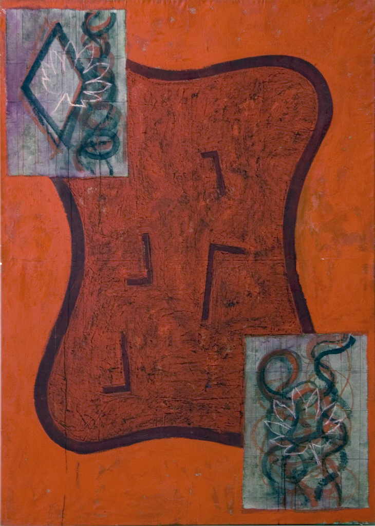 Sapere Horacio 
"Aberturas", 1991
tÃ©cnica mixta / tela
200 x 140 cm