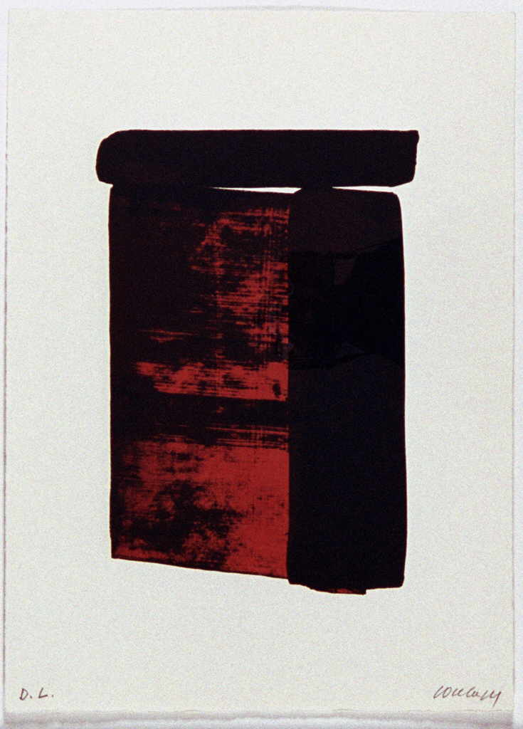 Soulages Pierre 
untitled, 
color lithography
Steingröße 33 x 23 cm