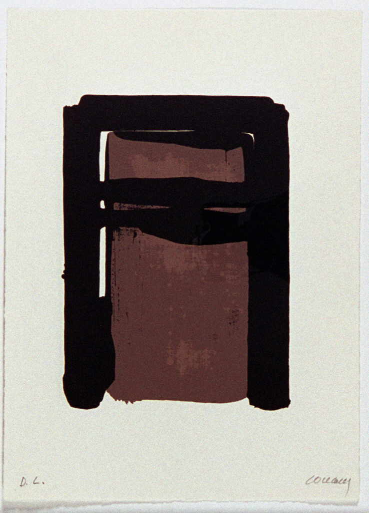 Soulages Pierre 
untitled, 
color lithography
Steingröße 33 x 23 cm