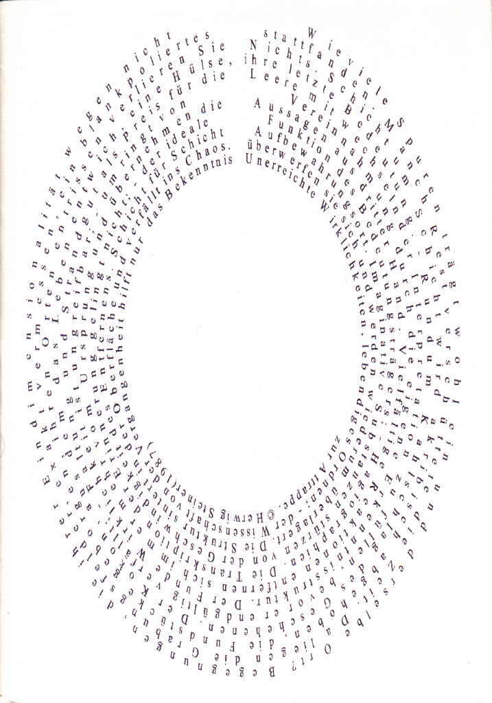 Steiner Herwig 
aus "Konzert der 510 Glückwunschkarten", 1996
mixed media, Folie / handmade paper
21 x 14 cm