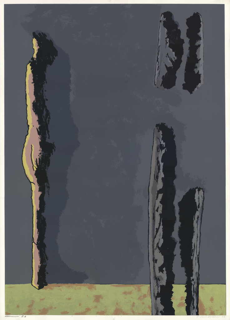 Steinkellner Friedrich 
Ohne Titel, 1976
Siebdruck
Plattengröße 80 x 57 cm Papiergröße 83 x 60 cm