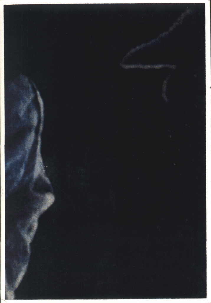 Unzeitig Franz 
aus "Konzert der 510 Glückwunschkarten", 1996
técnica mixta / papel hecho a mano
21 x 14 cm