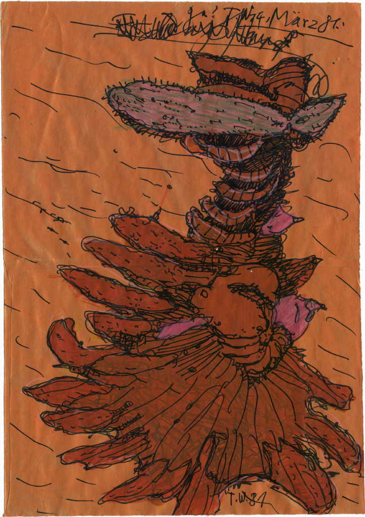 Werkner Turi 
untitled, 1981
mixed media / envelope
32 x 23 cm