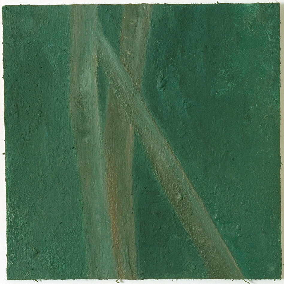 Wydler Mirjam 
de la serie "Rohr", 2001
tÃ©cnica mixta / tela
31 x 31 cm